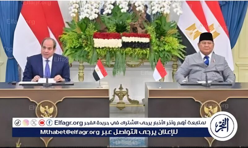 عاجل- الرئيس الإندونيسي عن نهر النيل: نأسف لأي محاولات للانتقاص من الحقوق المائية للدول وندعم جهود مصر