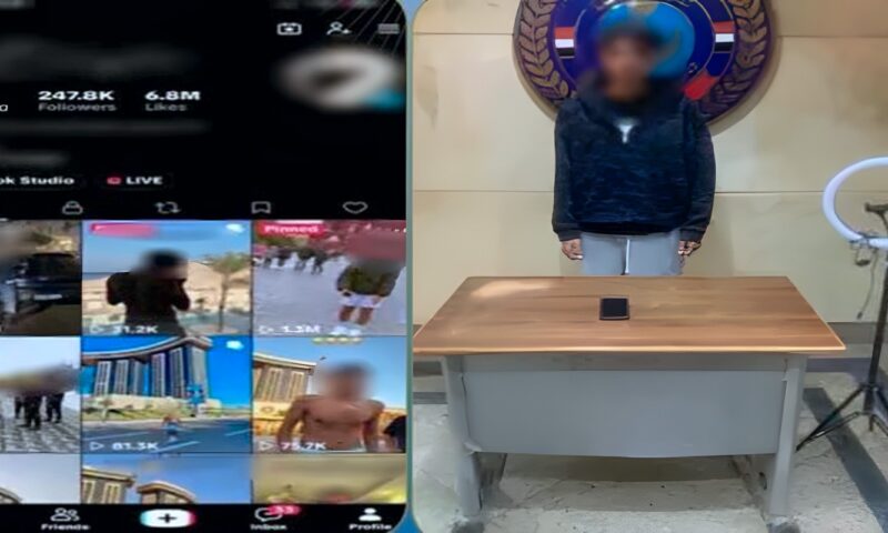 حبس صانع محتوى 4 أيام لنشره مقاطع فيديو خادشة للحياء