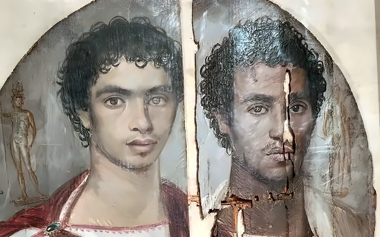 أول صور لمشروع ترميم أحد بورتريهات الفيوم بالمتحف المصري بالتحرير