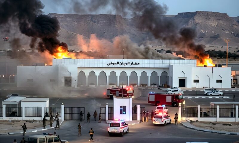 اليمن.. الفصائل اليمنية تقصف مطار الريان في مدينة المكلا