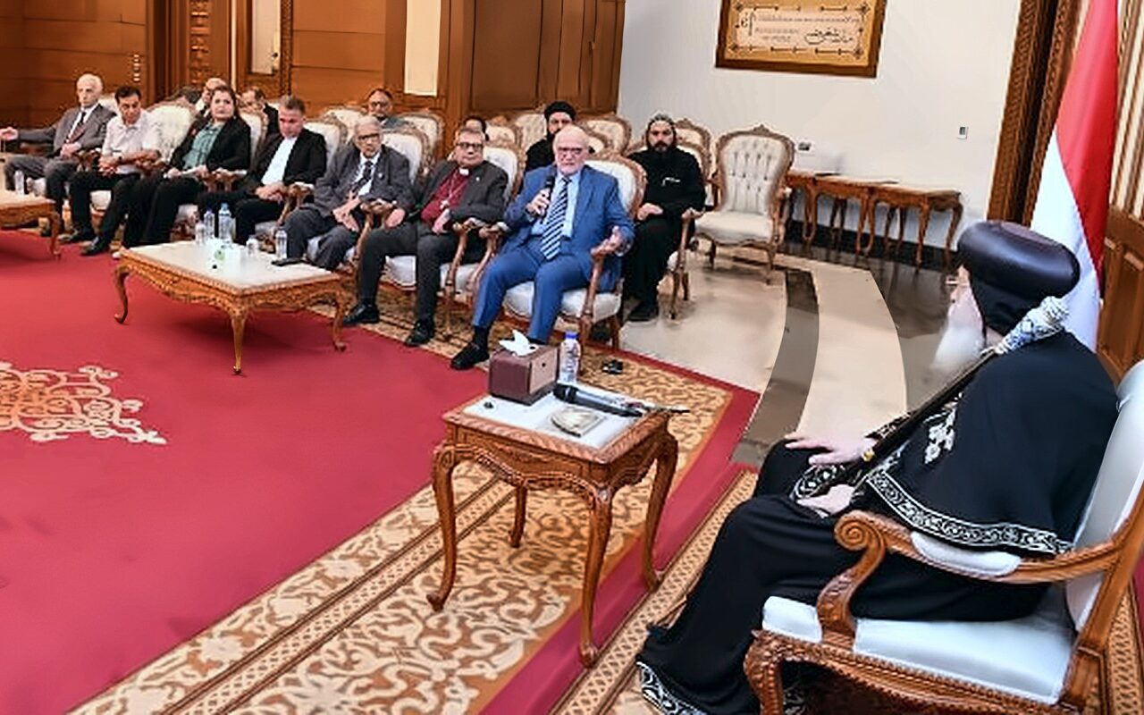 قداسة البابا يستقبل أعضاء “مؤتمر مواجهة خطاب الكراهية” لمجلس كنائس الشرق الأوسط