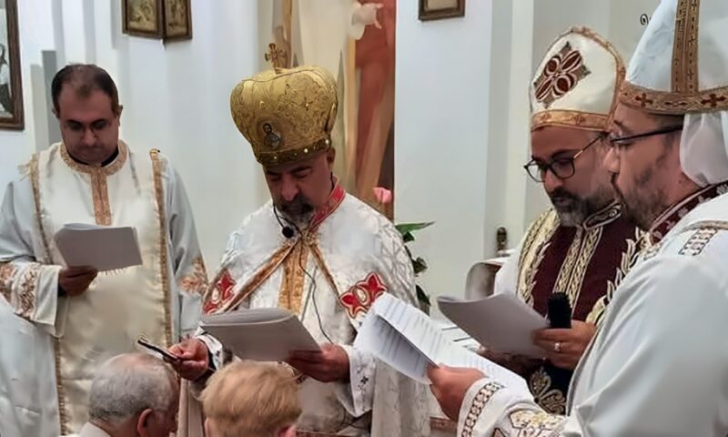 الأنبا إبراهيم إسحق يترأس القداس بكنيسة العذراء بروما ويحتفل بمنح الدرجات الشماسية الصغرى