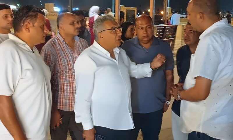 جولة ليلية.. محافظ الدقهلية يتفقد ممشى المنصورة الجديد بمنطقة توريل.. صور
