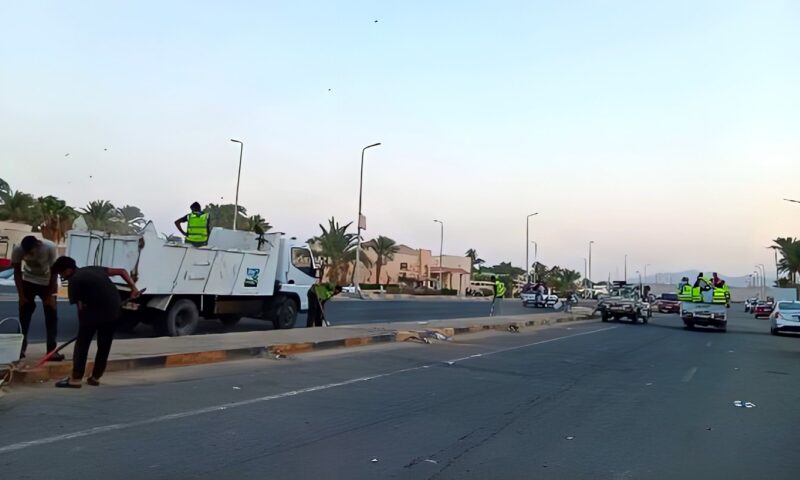 رفع 85 طنًا من القمامة والمخلفات في حملات نظافة مكبرة بسفاجا