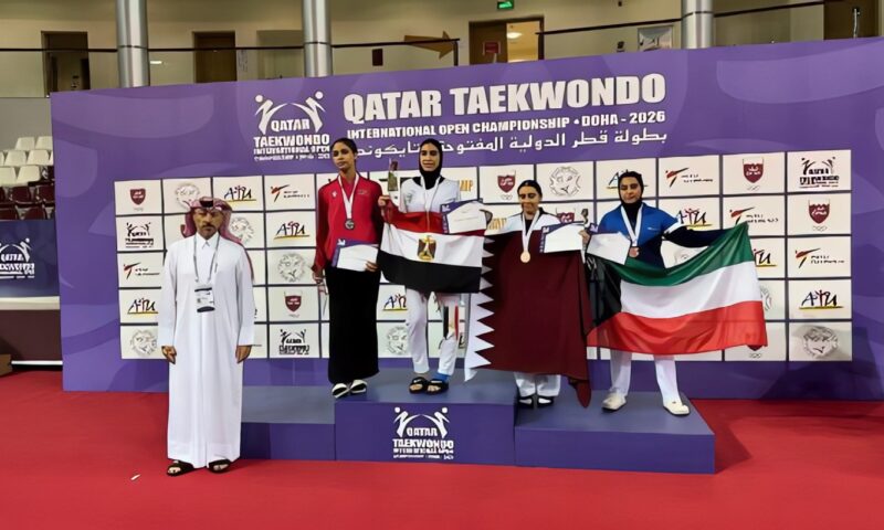 5 ميداليات والمركز الأول للشابات.. إنجاز جديد لمصر في بطولة قطر الدولية للتايكوندو