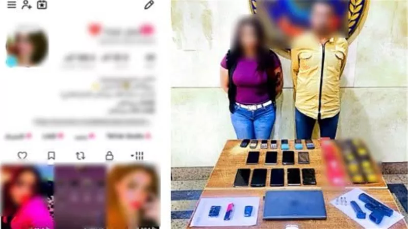 سقوط مسجل خطر وسيدة بعين شمس لإدارة حسابات منافية للآداب عبر تطبيقات الهواتف