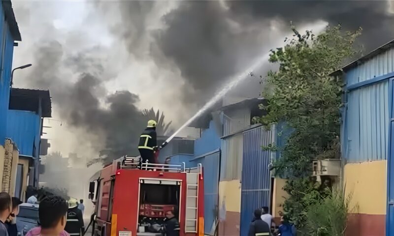 الماس الكهربائي وراء حريق هنجرين بالمرج، تفاصيل تقرير المعمل الجنائي