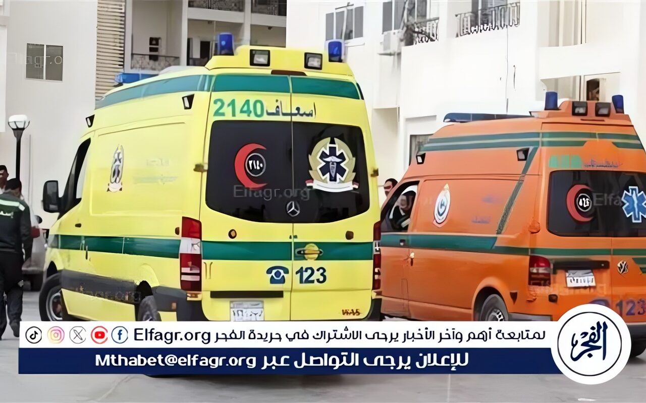 نقل 7 مصابين في حادث الطريق الصحراوي الشرقي بالمنيا إلى المستشفى الجامعي