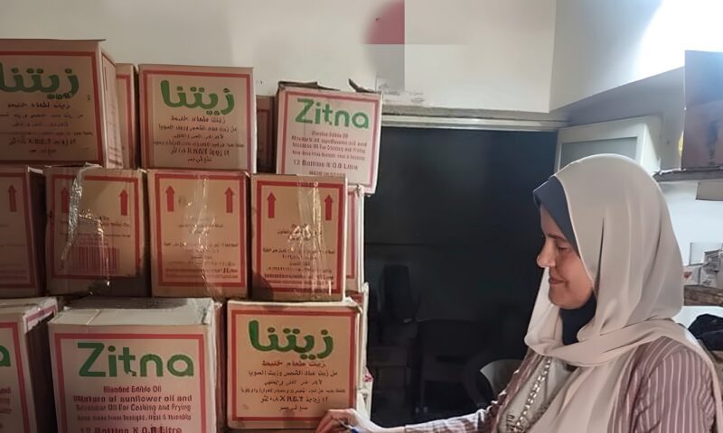 ضبط بدال تمويني استولى على 500 زجاجة زيت و250 كيلو سكر بالإسماعيلية