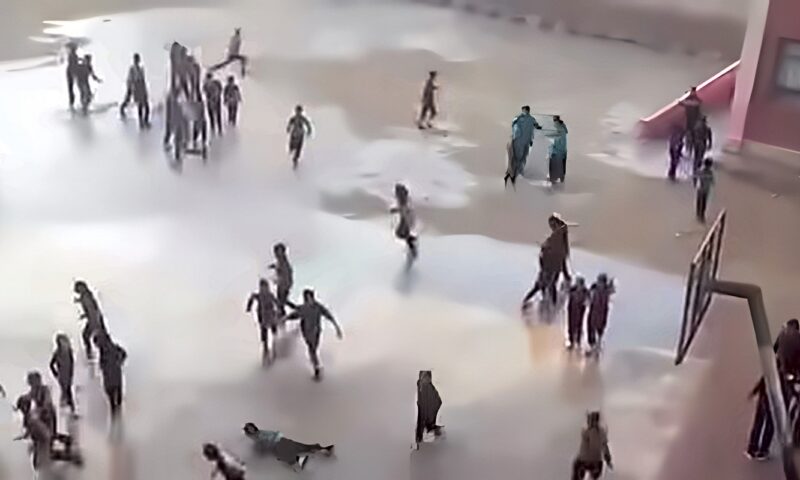 ضحك ولعب تحت المطر.. طلاب مدرسة بالإسكندرية يحتفلون بأول شتوية وسط أجواء مبهجة