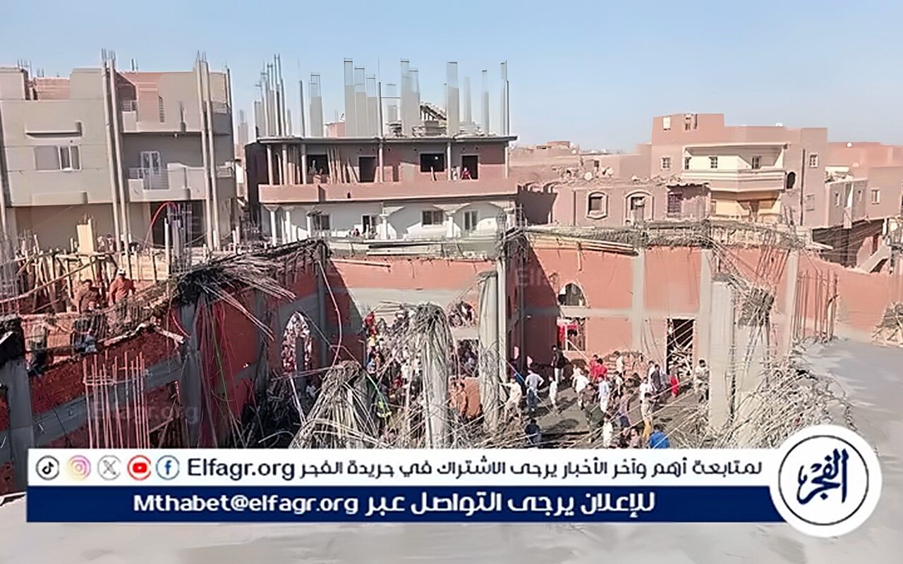 إصابة 3 عمال إثر سقوط سقف مسجد التقوى بقرية دار السلام في طامية بالفيوم