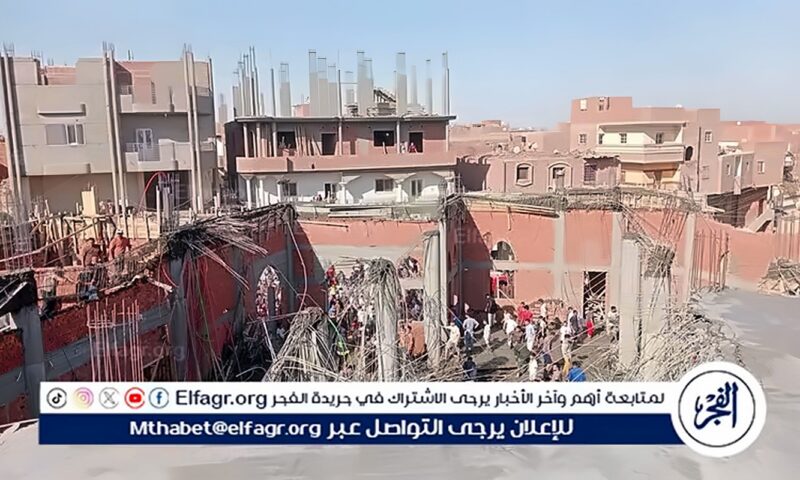 إصابة 3 عمال إثر سقوط سقف مسجد التقوى بقرية دار السلام في طامية بالفيوم