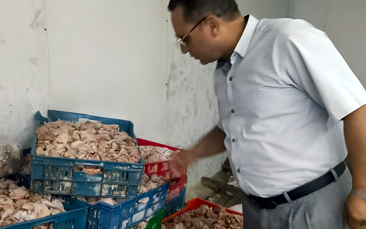 ضبط 400 كيلو أغذية غير صالحة للاستهلاك الأدمى بالغربية