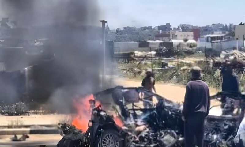 3 شهداء وجرحى في غارة إسرائيلية على جنوب قطاع غزة