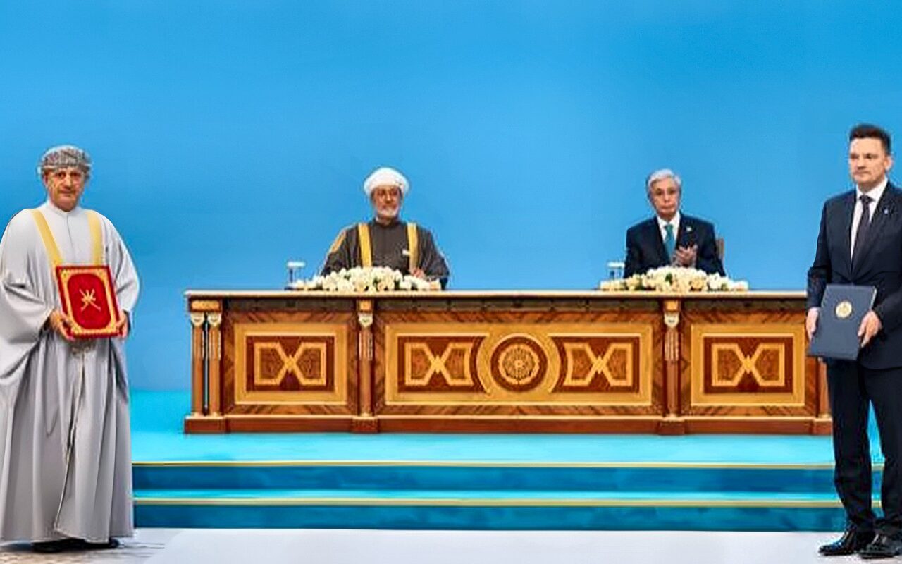 سلطنة عمان وكازاخستان توقعان عددا من مذكرات التفاهم واتفاقيات التعاون
