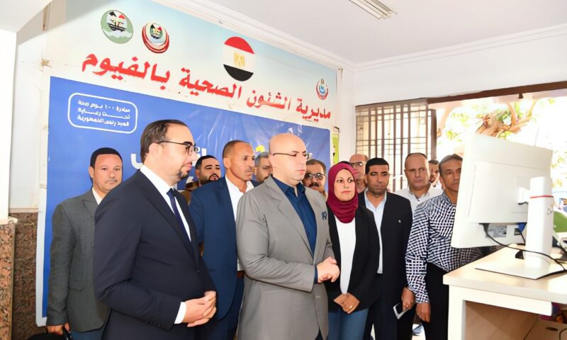محافظ الفيوم يدشّن الحملة القومية للتطعيم ضد الحصبة والحصبة الألمانية