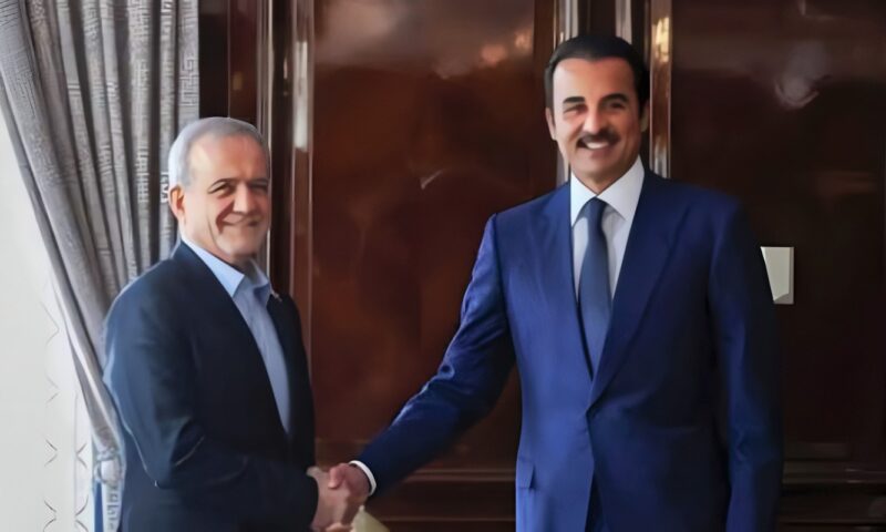 أمير قطر و الرئيس الإيراني يبحثان آخر تطورات الأوضاع الإقليمية