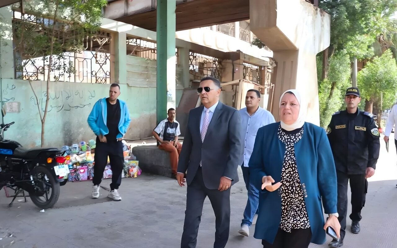 محافظ القليوبية يتفقد محيط سور السكة الحديد ونفق المؤسسة بشبرا الخيمة
