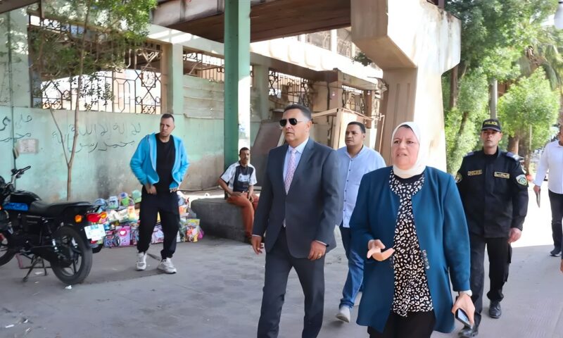 محافظ القليوبية يتفقد محيط سور السكة الحديد ونفق المؤسسة بشبرا الخيمة