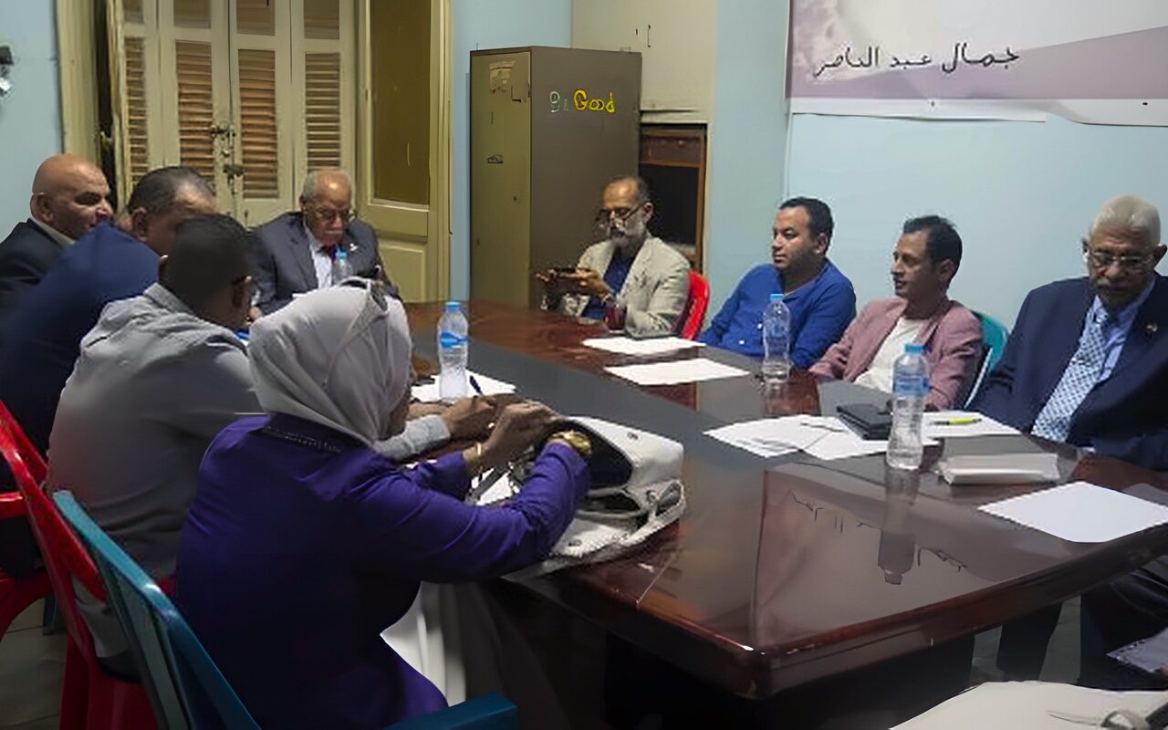 العربي الناصري يناقش خطط الانتشار بالمحافظات ويؤكد دعم القضية الفلسطينية