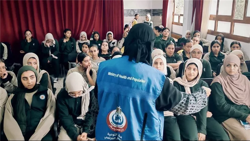 حصبة وزواج أطفال وقيصرية بلا داعٍ، صحة الإسماعيلية تطلق حملة توعية بالمدارس