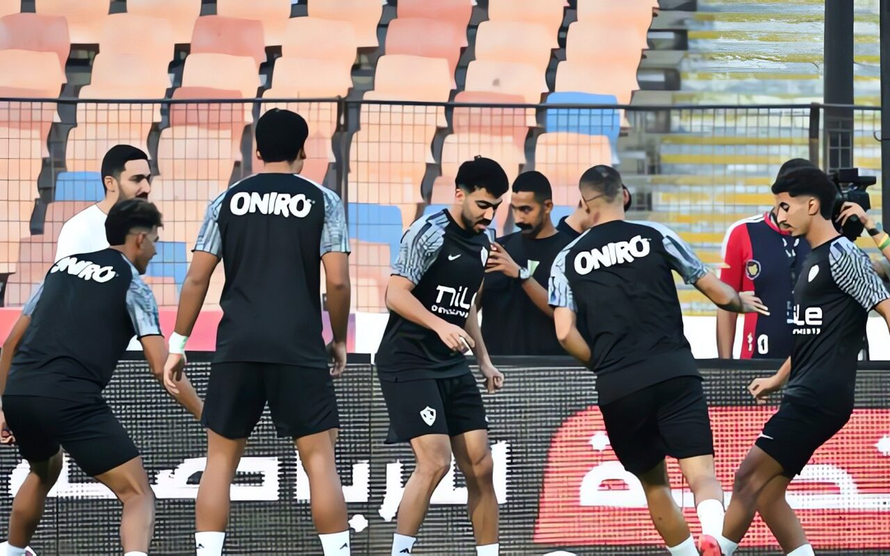 مستبعدو الزمالك من مباراة المقاولون العرب يخوضون تدريبات بدنية