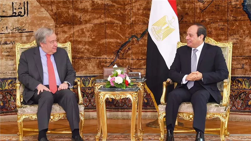 5 ملفات مهمة تتصدر مباحثات جوتيريش مع السيسي وفهمي وعبد العاطي