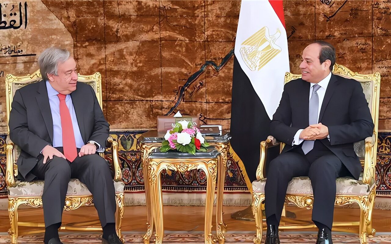 أزمات مضيق هرمز وغزة والسودان وليبيا تتصدر مباحثات السيسي وجوتيريش