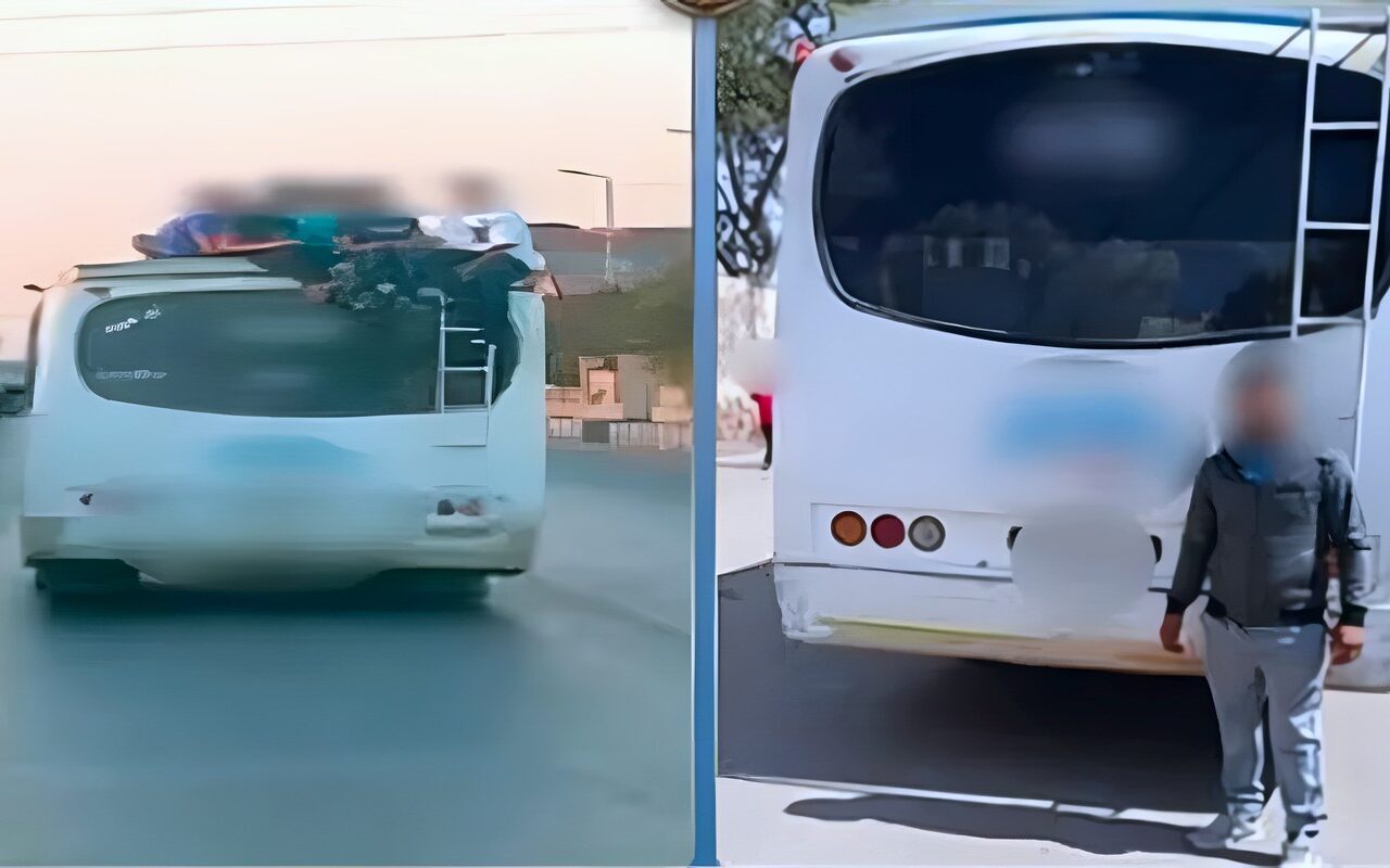 محمل ركاب فوق السقف، سقوط سائق الميني باص المثير للجدل بالشرقية