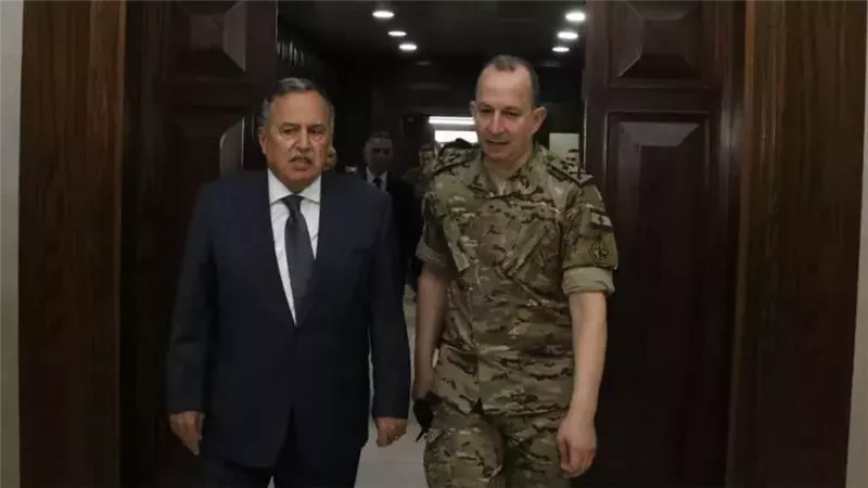 نبيل فهمي لقائد الجيش اللبناني: الجامعة العربية حريصة على حشد الدعم العربي والدولي للبنان