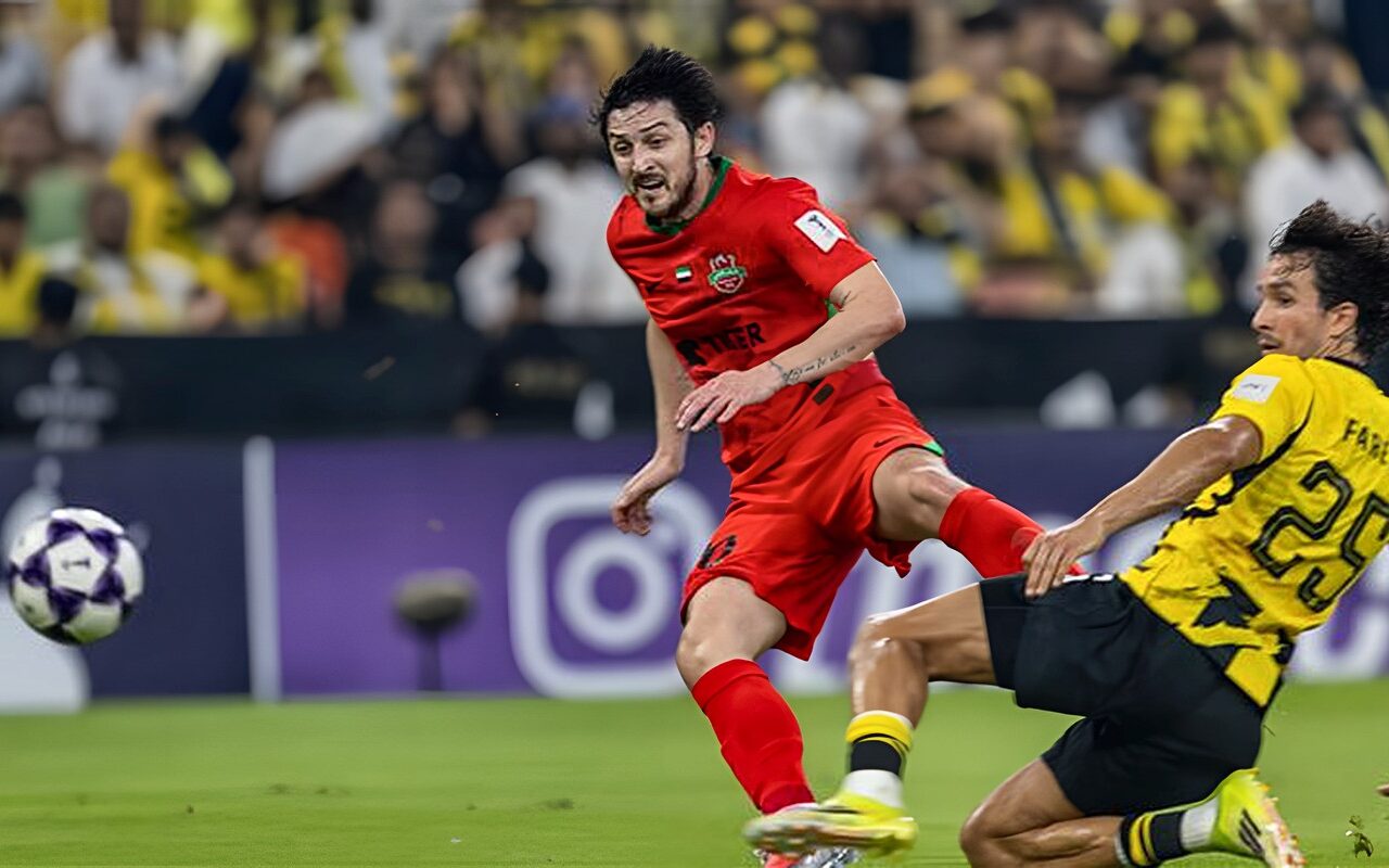دوري أبطال آسيا للنخبة، شباب الأهلي يتقدم على اتحاد جدة 0/2 في الشوط الأول
