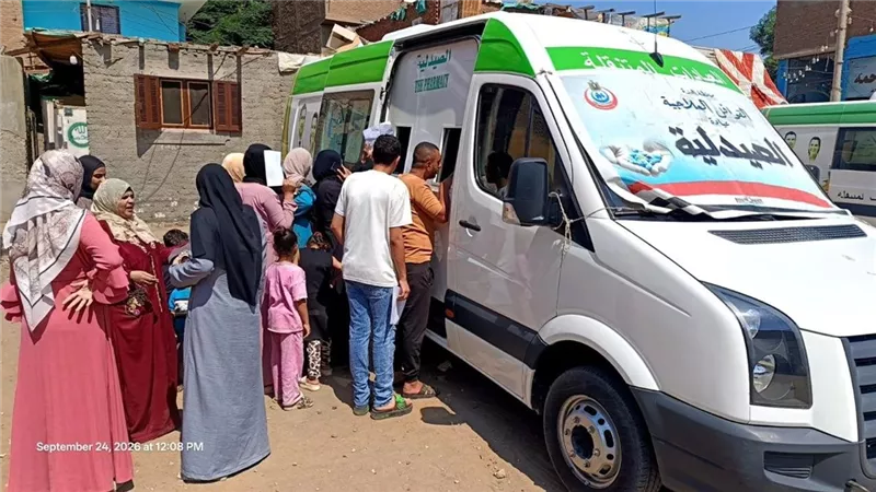 الصحة تقدم 5667 خدمة طبية مجانية لأهالي جزيرة الوراق عبر 6 قوافل أسبوعية
