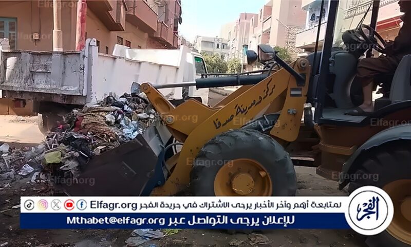 محافظ أسيوط: رفع 94 طن مخلفات بصدفاوإنارة شارع تقسيم إلياس باشا بحي شرق