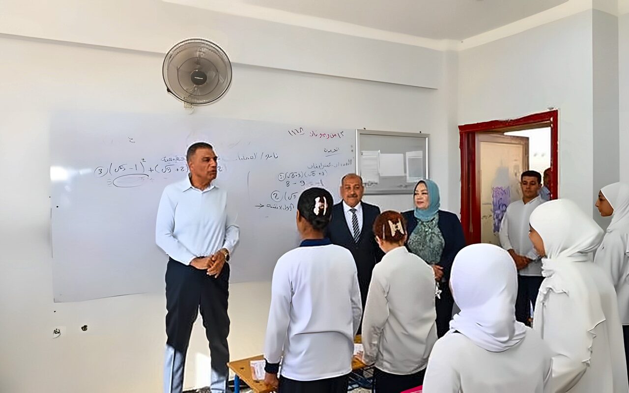 محافظ جنوب سيناء يتفقد مدرسة الشهيد عمرو شكري خلف الإعدادية بنات