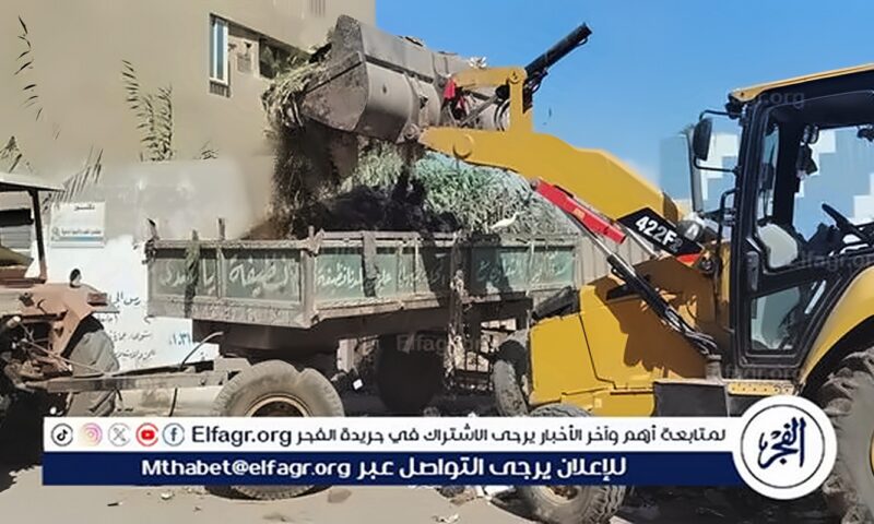 حملات للنظافة ورفع الإشغالات وتحسين المظهر الحضاري بمركز ومدينة أبشواي