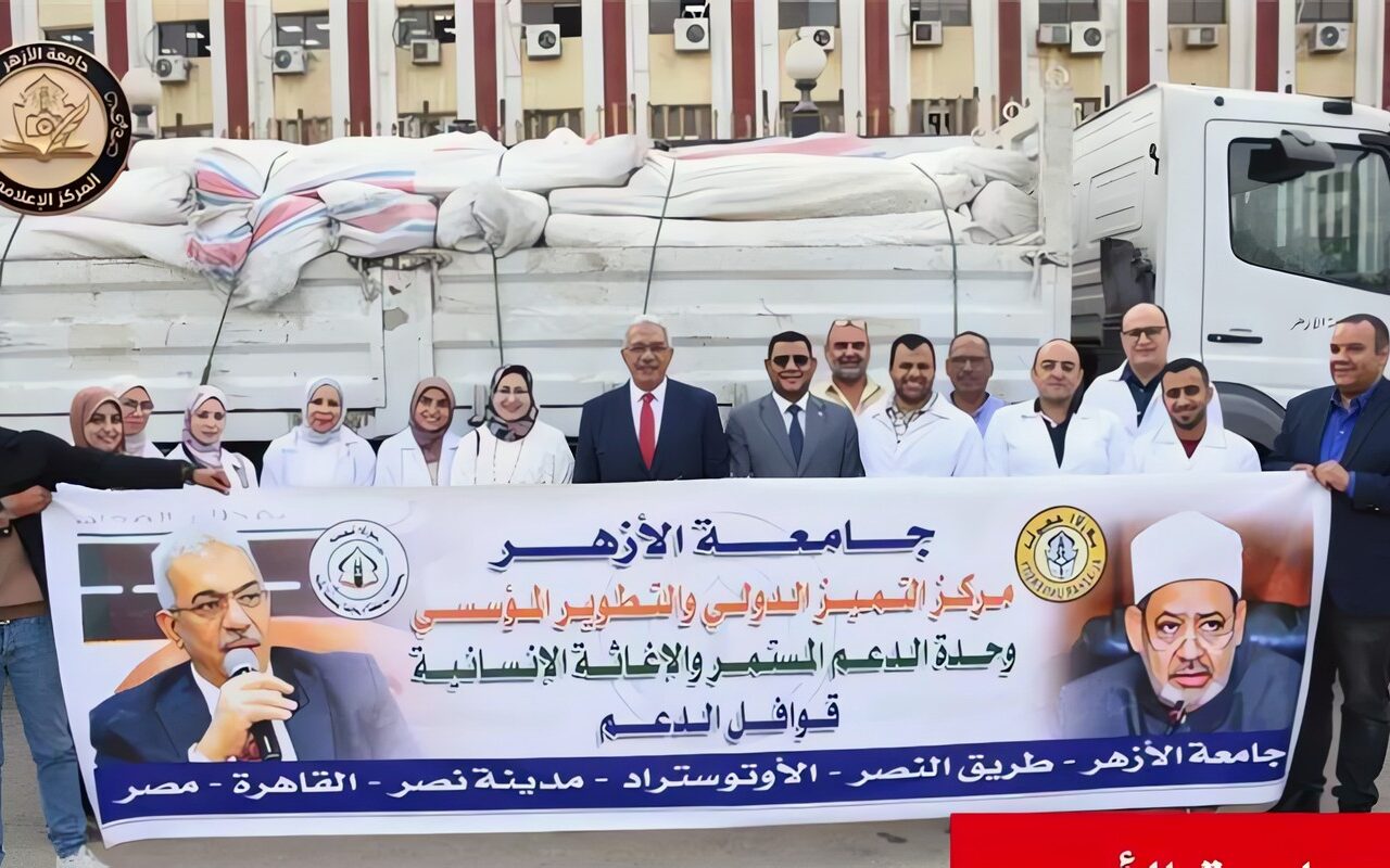 قافلة طبية مجانية من جامعة الأزهر لمدينة نخل بشمال سيناء