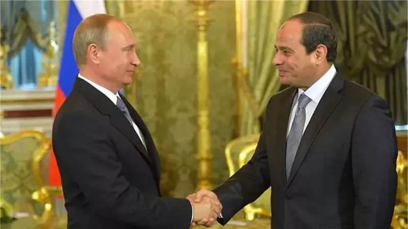 السيسي وبوتين يبحثان تعزيز الشراكة الاقتصادية وأزمات الشرق الأوسط