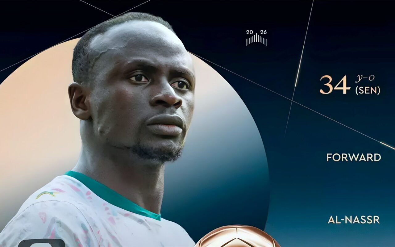 ساديو ماني في الترتيب 29 بسباق الكرة الذهبية 2026