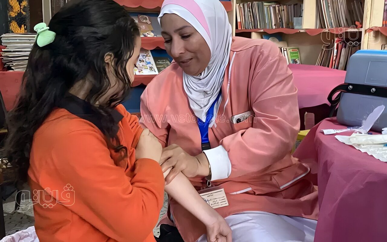 صحة قصر النيل تشارك في الحملة القومية للتطعيم ضد الحصبة والحصبة الألمانية