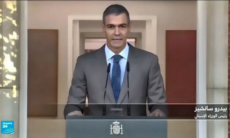 رئيس وزراء إسبانيا بيدرو سانشيز يعلن إجراء انتخابات مبكرة في 29 نوفمبر المقبل