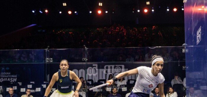 نهائي مصري خالص في بطولة مصر المفتوحة للإسكواش بين نوران جوهر وهانيا الحمامي