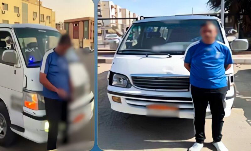 ضبط سائق ميكروباص في بور سعيد بتهمة السير عكس الاتجاه
