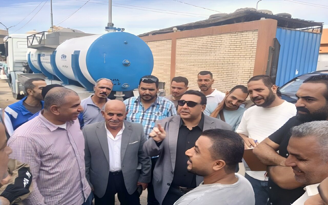 رئيس مياه القناة الجديد يتفقد معدات التعامل مع فصل الشتاء