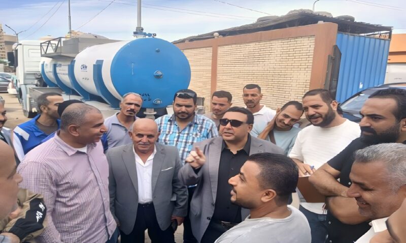 رئيس مياه القناة الجديد يتفقد معدات التعامل مع فصل الشتاء