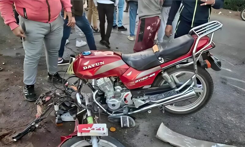 مصرع مسنة في حادث تصادم دراجة نارية بالمنوفية