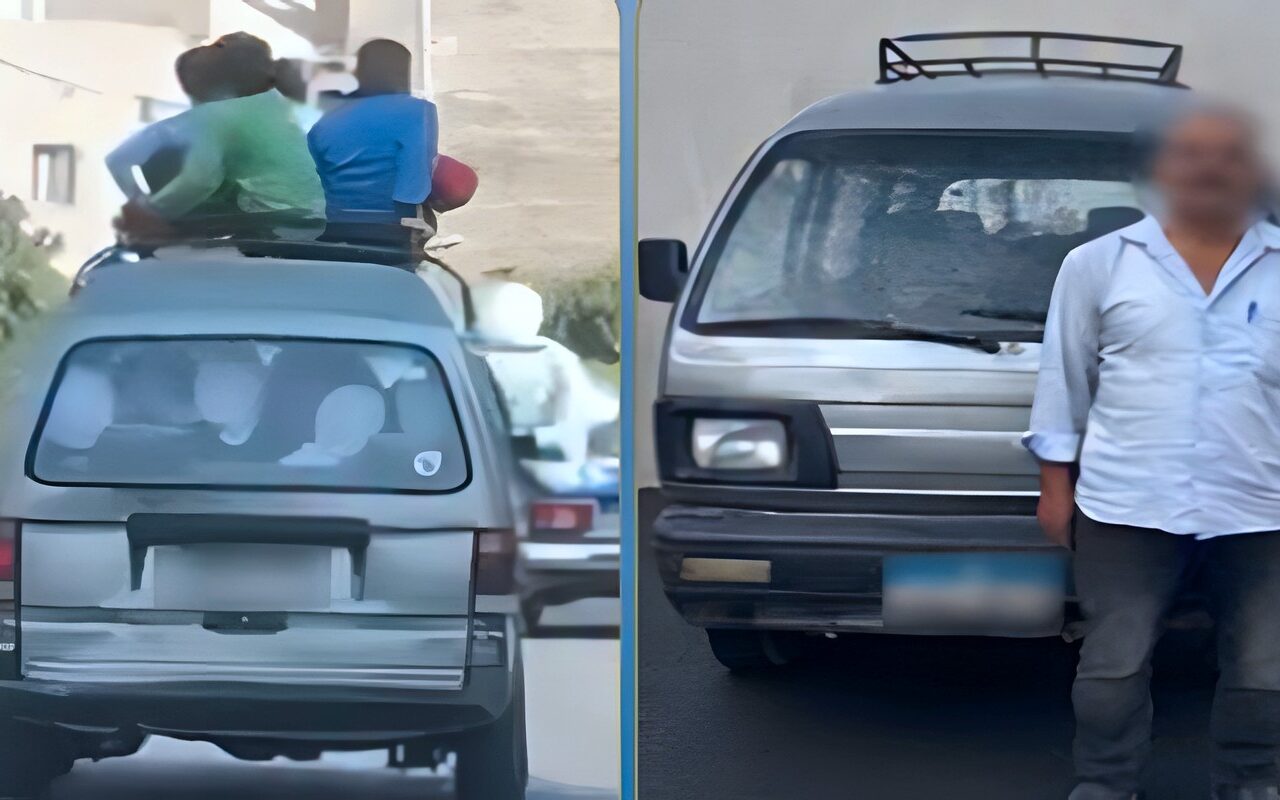 بعد فيديو صادم في القاهرة.. ضبط سائق سمح لطلاب بالجلوس أعلى سيارته