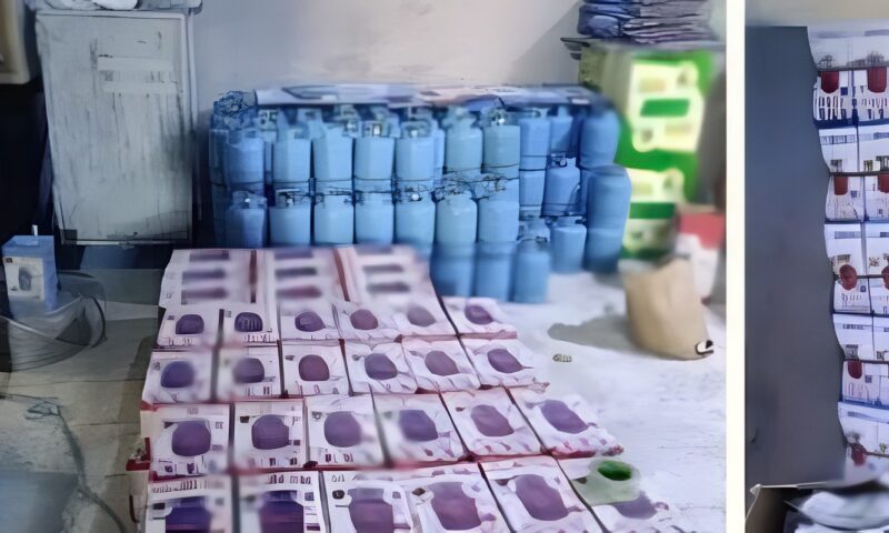 ضبط مصنع أسطوانات غاز بدون ترخيص في شبرا الخيمة.. والتحفظ على 1150 أسطوانة