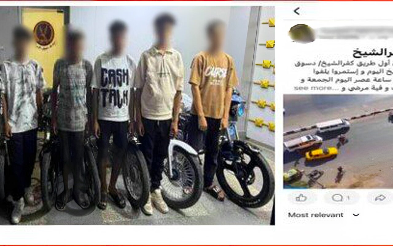 حركات استعراضية تعطل الطريق.. ضبط 7 قائدي دراجات نارية بكفر الشيخ