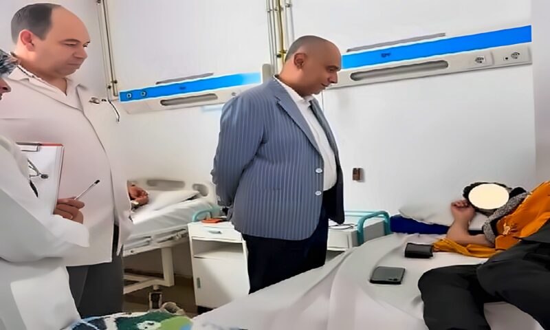 مدير صحة الإسكندرية يتفقد حالات الاشتباه في التسمم الغذائي بمستشفى الجمهورية العام