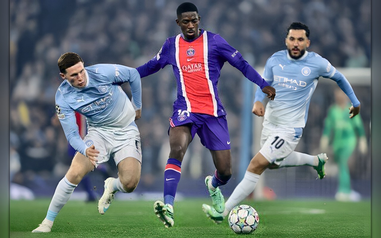 دوري أبطال أوروبا.. «ديمبيلي» يمنح باريس سان جيرمان الهدف الثاني أمام مانشستر ستي «فيديو»